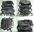 16inch unprocessed Brazilian hair Lace frontal natural color 