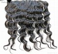 unprocess brazilian hair lace frontal in natural color  2