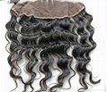 unprocess brazilian hair lace frontal in natural color  4