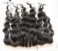unprocess brazilian hair lace frontal in natural color 