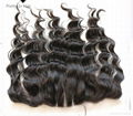 unprocess brazilian hair lace frontal in natural color  7