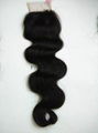 4x4 Natural Color Virgin Brazilian Hair Straight Lace closure