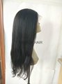 18inch Brazilian Virgin Hair Full Lace Wig In Natural Color