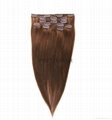 18inch Cheapest Brazilian clip in hair extension in color4