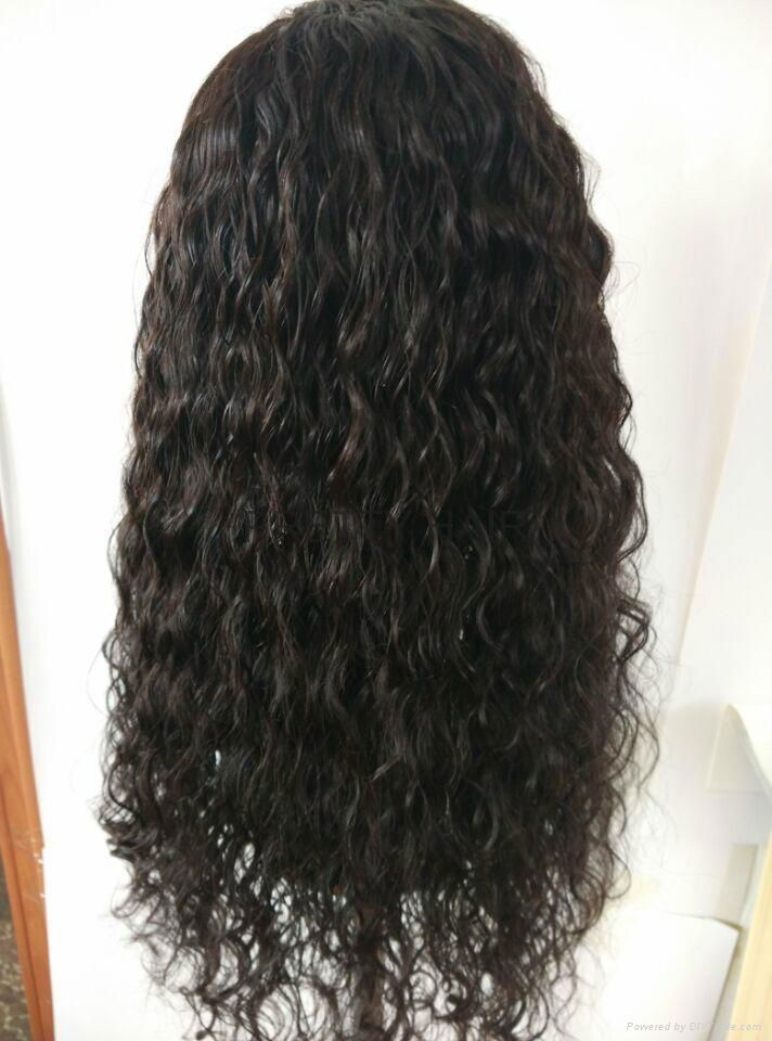 18inch Brazilian Virgin Hair Best Human Hair Full Lace wig 3