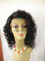 18" Brazilian Virgin Hair Natural Wave Gluess Full Lace Wig