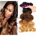 1B/4/27 Ombre brazilian virgin Hair body wave