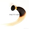 Ombre Hair Extensions Straight 1b 613 Dark Root 3pcs  Color 1b 613 Ombre Bundles