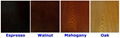 2PCS Wooden Mahogany Hollow Core Panel Glass Top Coffee Tables 6