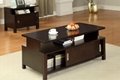2PCS Sliding Door Chest Storage Coffee Tables With Storage 