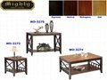 3PCS Wooden Two-Tone Color Best Designer Unique Coffee Tables