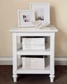 4PCS White Square Wood Coffee Tables And Coffee Table Sets