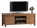48 inch Wooden 4 Drawers Retro Natural Oak TV Stand
