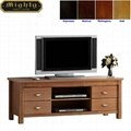 48 inch Wooden 4 Drawers Retro Natural Oak TV Stand