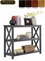 Wooden 2 Tier Classic Charcoal Entrance Foyer Console Table