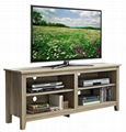 58 inch Wooden Reclaimed Grey Media Rustic TV Stands 3