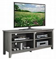 58 inch Wooden Reclaimed Grey Media Rustic TV Stands 5