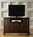 48 inch Dark Walnut Wood Raised Doors TV Cabinet TV Stand Wood