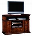 60 inch Reclaimed Doors Vintage Tall TV Console Credenza