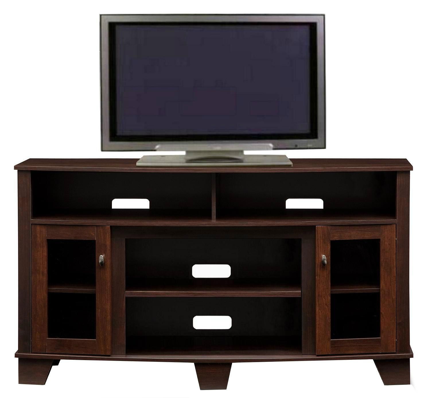 60 inch Charcoal Grey Modern Tall TV Stand Furniture 5