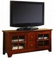 55 inch Mahogany Contemporary Flat Screen TV Stands