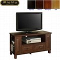 44 inch Small Mahogany TV Storage Cabinet Bedroom TV Stand