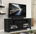 60 inch Modern Two Doors Television Black Media TV Console
