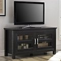 44 inch Wooden Small Black TV Floor Stand