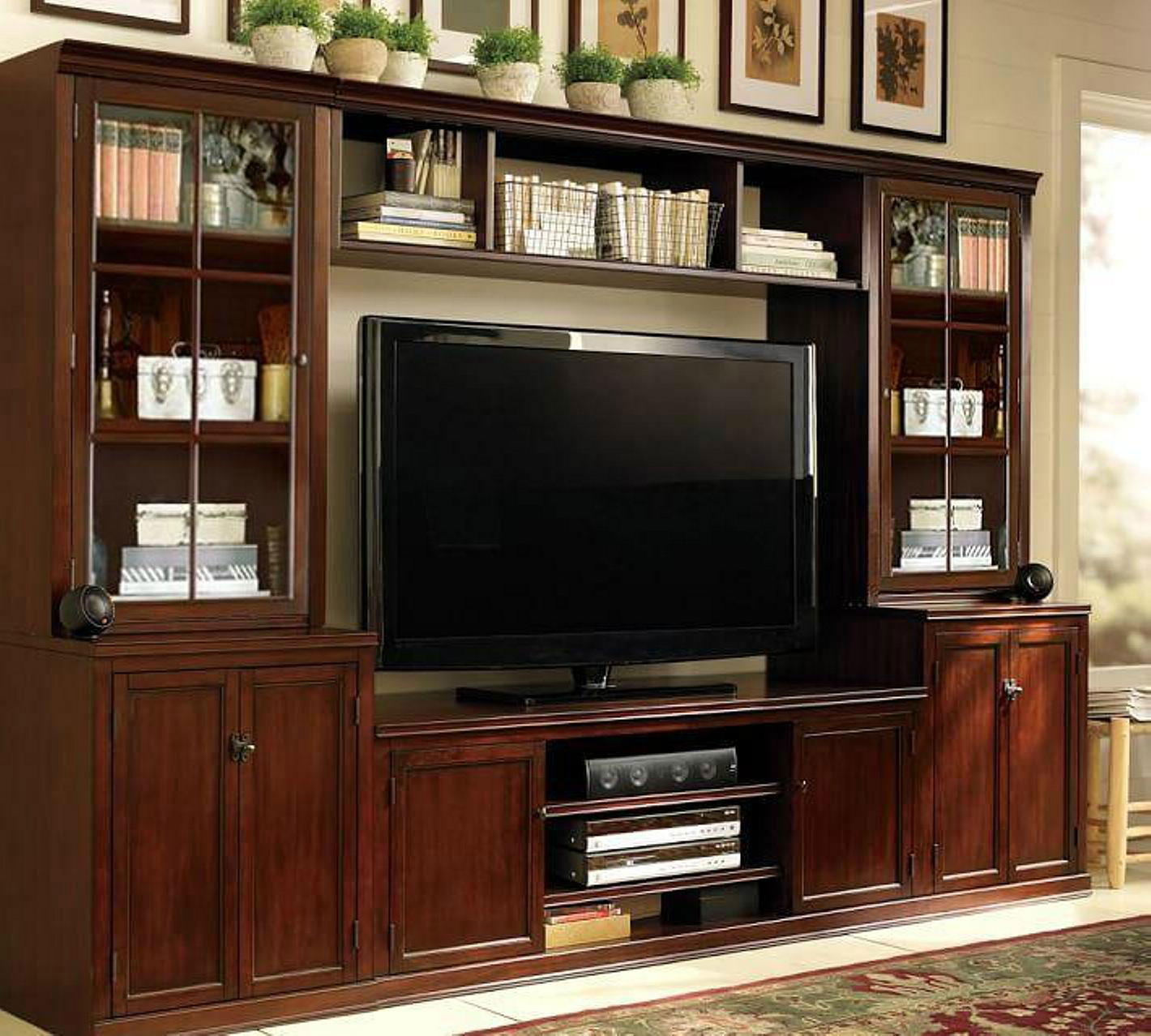 Wooden Home Theater Built In Entertainment Center Tv Furniture