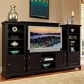 Wooden Espresso Wall Mount TV Stand Entertainment Center