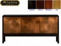 70 inch 3 Door Espresso Contemporary Designer Wooden Sideboard