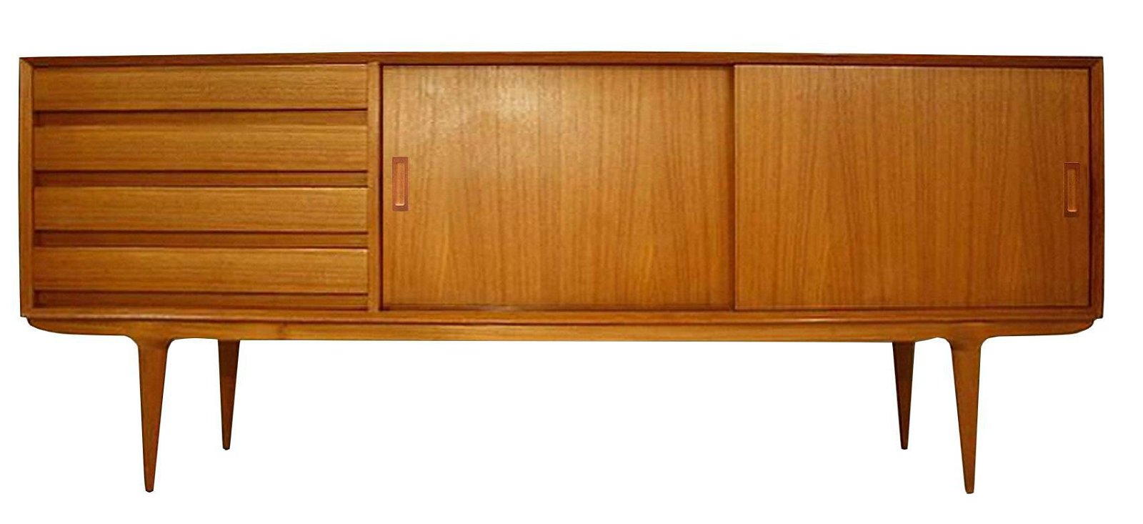 69 Inch 4 Drawer Modern Cherry Oak Dresser Wd 3481 Mighty