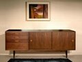 66 inch 4 Drawers Wooden Walnut Contemporary Kitchen Sideboards