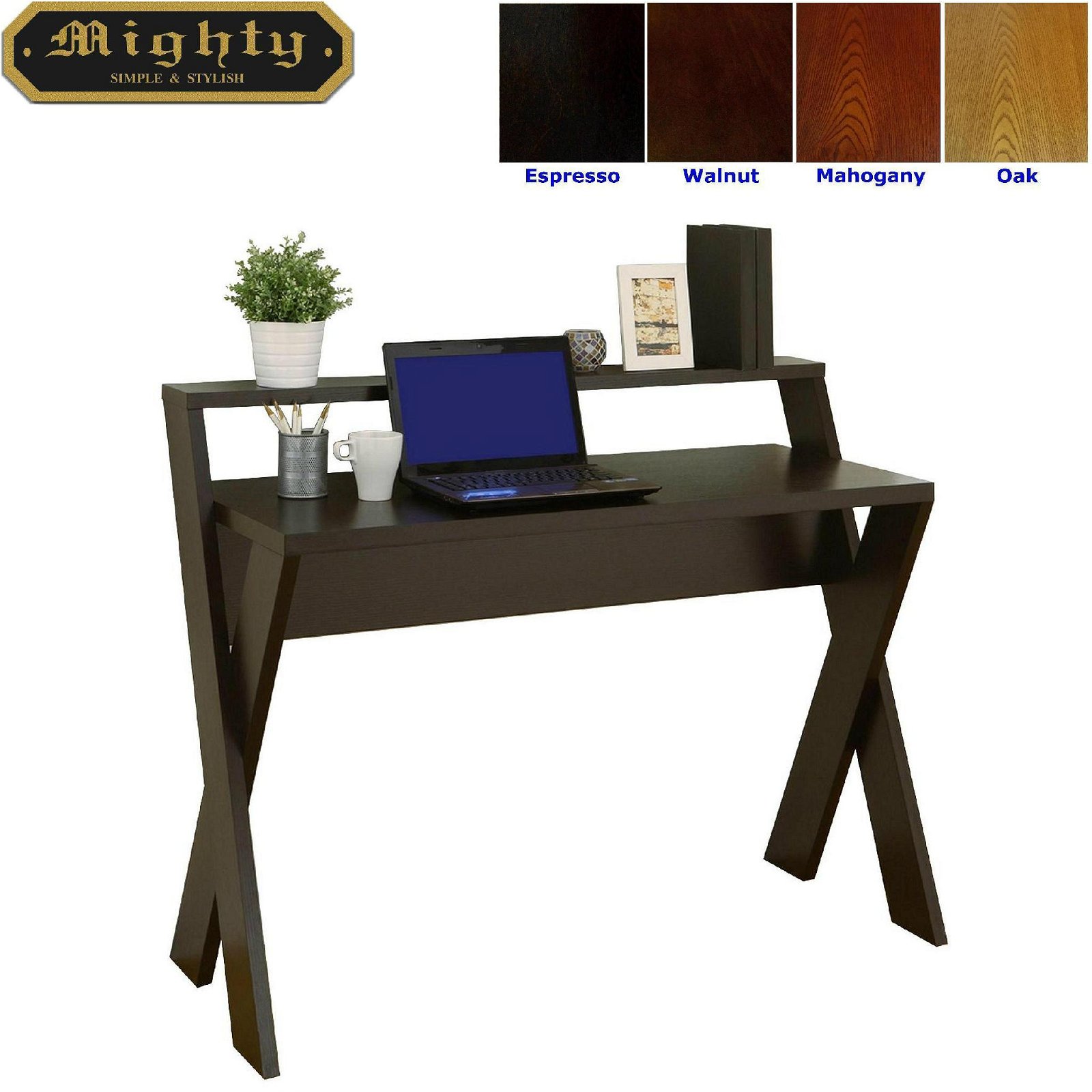 Wooden Espresso Modern Computer Desks For Sale Wd 4084 Mighty