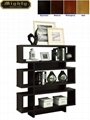 3 Tiered Hollow Core Contemporary Wooden Modern Bookshelf