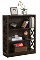 2, 3, 5 Tiered X Shaped Side Panels Modern Book Storage Shelves