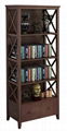 2 & 4 Tier X Shaped Side Panels Modern Book Storage Shelf