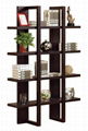 Wooden Espresso 4 Display Shelf Stand Tall Bookshelf