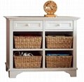 Wooden Cubby Console White Sofa Entryway Table With Storage
