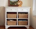 Wooden Cubby Console White Sofa Entryway Table With Storage