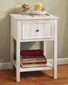 Wooden One Drawer Retro Shabby Chic Small Bedside Tables