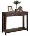 Wooden Mission Hallway Entrance Hall Console Narrow Sofa Table
