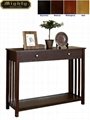 Wooden Mission Hallway Entrance Hall Console Narrow Sofa Table