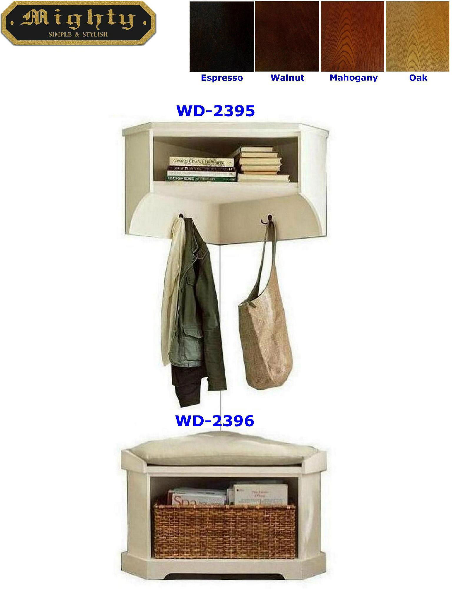 Entryway Coner Wall Shelf With Corner White Storage Bench Wd