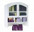 Arch Top Laundry Cabinet & Bathroom Space Saver Over Toilet