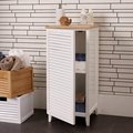 Louvered Style Linen Cabinets Modern Bathroom Vanity