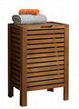 Collection of Slat Wood Toilet Rack Bathroom Furniture