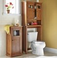 Bathroom Floor Cabinet & Over The Toilet Cabinet Space Saver