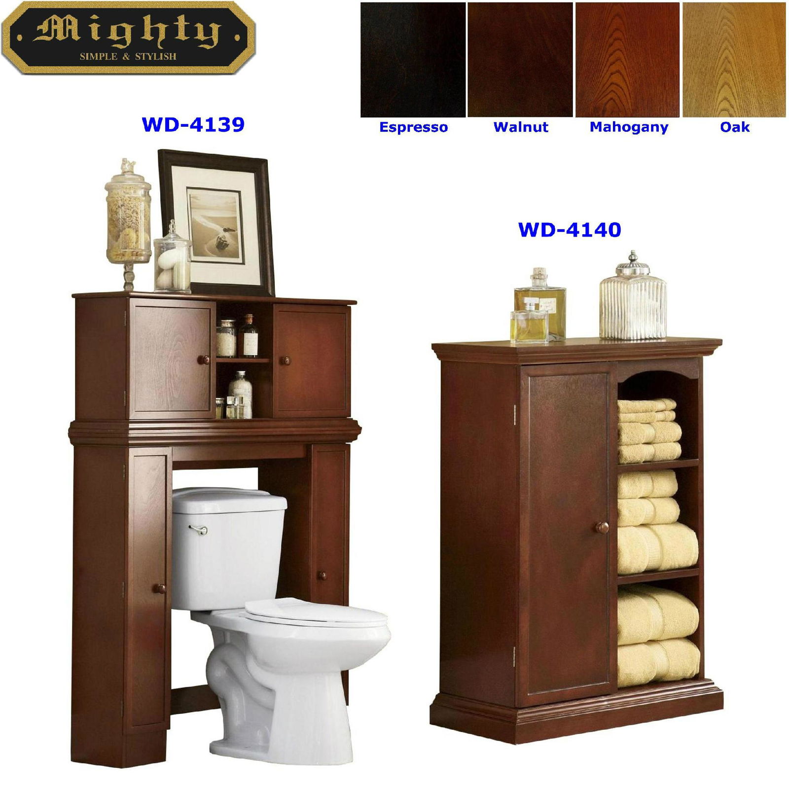 Bathroom Linen Closet Over The Toilet Storage Cabinets Wd 4139