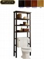 Wooden 3 Tier Space Saver Over the Toilet Shelf